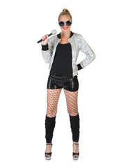 Silberne Jacke