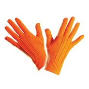 Orangefarbene Handschuhe