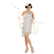 Silbernes Kleid