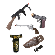 Gewehre, Holster und Pistolen