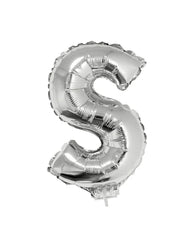 Silberner Buchstabenballon klein