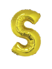 Goldfarbener Buchstabenballon groß