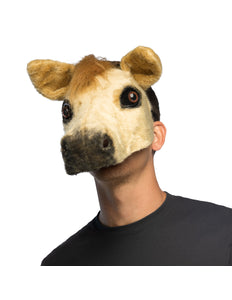 Pluchen halfmasker Paard festival vrijgezellenfeest