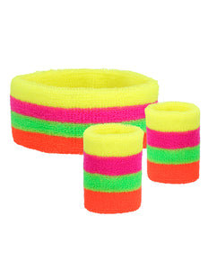 Boland 3 Zweetbandjes neon