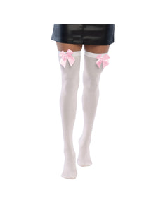 Boland Paar kousen Bow wit/roze