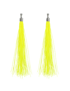 Boland Paar oorbellen Festival neongeel