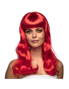Boland Rode pruik lang golvend haar Chique