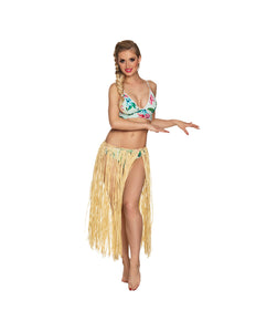 Boland Rokje Hawaii Raffia lang