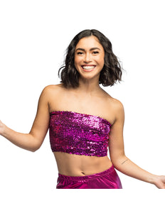 Boland Roze glitter festival top Sparkle (dames, M/L)