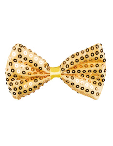 Boland Vlinderstrik goud pailletten glitter