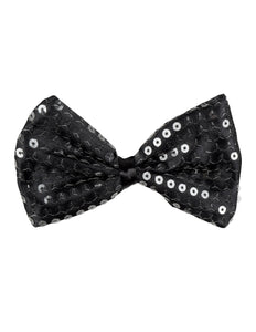 Boland Vlinderstrik zwart pailletten glitter