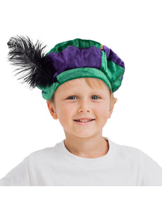 Funny Fashion Pieten muts kind groen paars