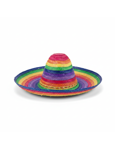 Funny Fashion Sombrero regenboogkleuren