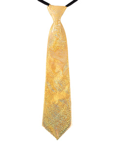 PartyXplosion Stropdas glitter goud hologram