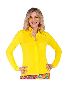 Widmann SRL 70's groovy dames shirt geel