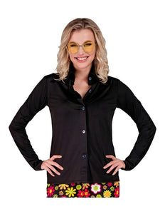 Widmann SRL 70's groovy shirt dames zwart