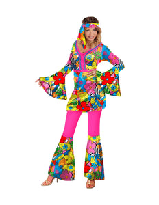 Widmann SRL 70s Hippie kostuum Flower Power