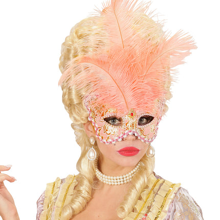 Widmann SRL Abrikoos kleurige oogmaskers