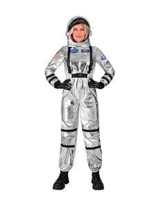 Widmann SRL Astronauten kostuum zilver Jesse dames