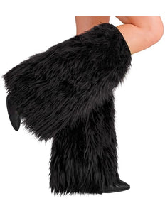 Widmann SRL Beenwarmers pluche zwart Sanne