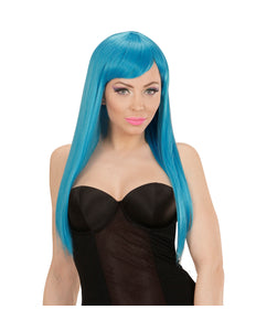 Widmann SRL Blauwe fashion pruiken