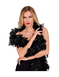 Widmann SRL Boa Esther zwart zilver 180cm