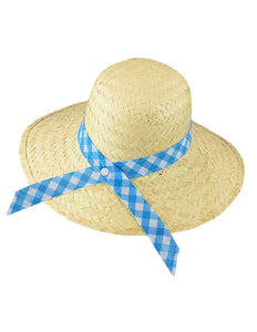Widmann SRL Boerinnen hoed stro blauw