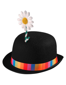 Widmann SRL Bolhoed met bloem zwart