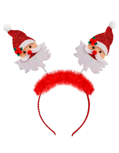 Widmann SRL Bopper Kerstman met boa en klatergoud