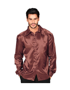 Widmann SRL Bruine jaren 70 Disco shirtjes