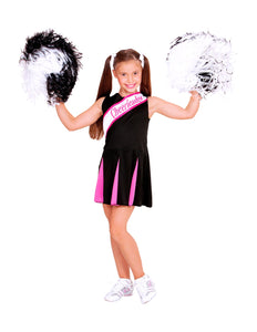 Widmann SRL Cheerleader kostuum zwart roze kinderen