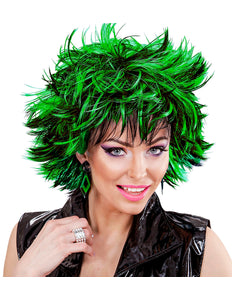 Widmann SRL Coupe ravage pruik zwart groen