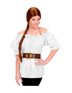 Widmann SRL Dames piraten blouse wit