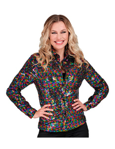 Widmann SRL Disco pailletten blouse