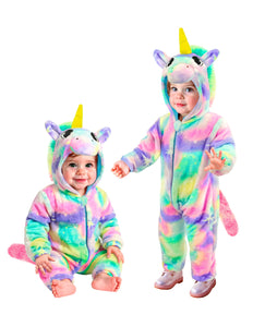 Widmann SRL Eenhoorn kostuum pluche fluweel regenboog