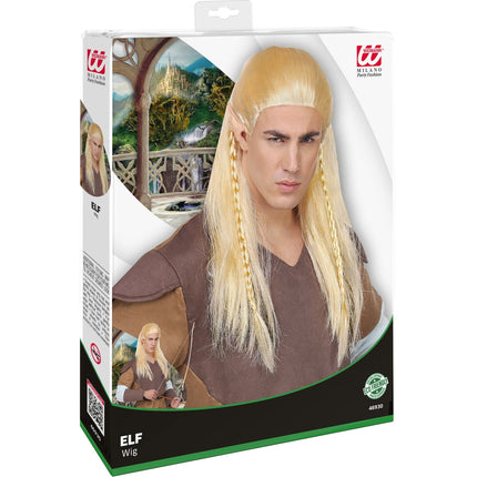 Widmann SRL Elfen pruik Glamredhel