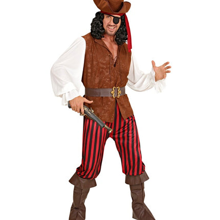 Widmann SRL Folter piraat Kapitein der zeëen kostuum