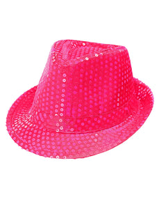 Widmann SRL Gleufhoedje pailletten roze