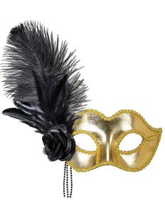 Widmann SRL Gouden Venetiaans oogmasker voor carnaval en party