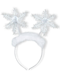 Widmann SRL Haarband sneeuwvlokjes met pluche