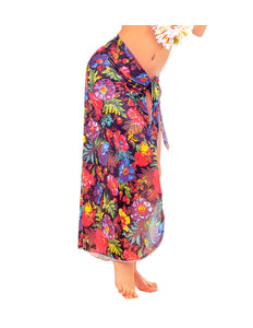 Widmann SRL Hawaiiaanse Pareo rok zwart