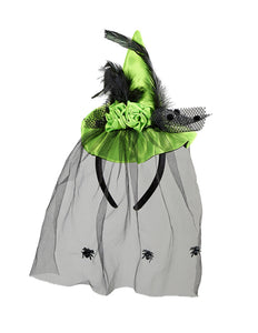 Widmann SRL Heksenhoed op haarband groen