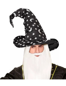 Widmann SRL Heksen/tovenaarshoed met maan en sterren volwassene Vera