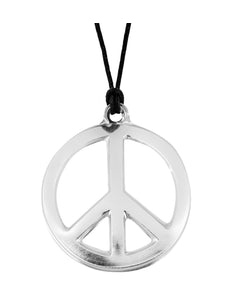 Widmann SRL Hippie ketting peace PVC budget