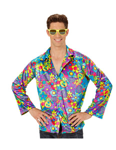 Widmann SRL Hippie shirt flower power