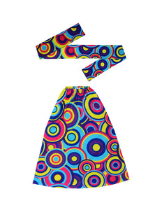 Widmann SRL Hippie verkleedset kleurenmix bollen unisex jaren-70