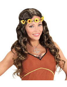 Widmann SRL Hippiepruik met bloemen haarband