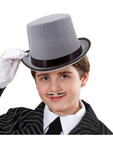 Widmann SRL Hoge hoed grijs kind