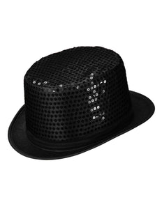 Widmann SRL hoge hoed pailletten zwart