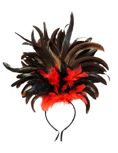 Widmann SRL Hoofdband Copa Cabana veren Zwart rood